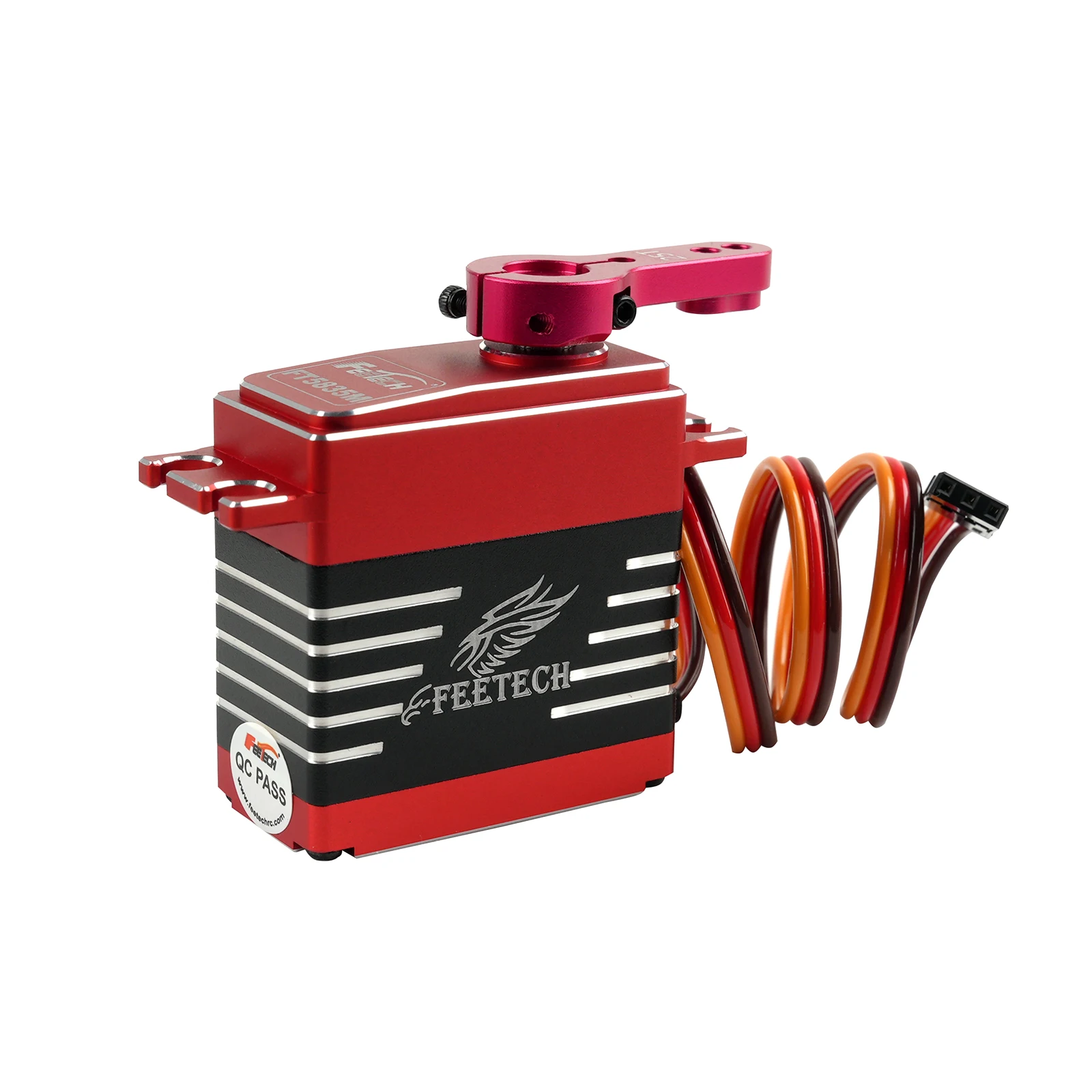 

Цифровой сервопривод FT5835M с крутящим моментом 35 кг, высокоскоростной, 7.4В, 180 градусов, с большим крутящим моментом, металлический редуктор 25T, для радиоуправляемых моделей Baja, автомобилей, лодок, роботов-манипуляторов