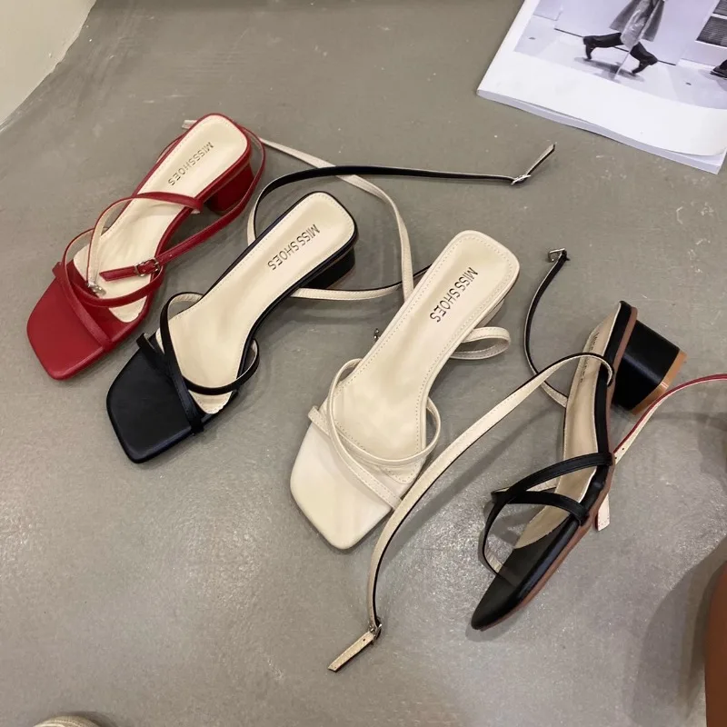 New Woman Summer Sandals Flat Shoes Lace Up Women Beach Slides Footwear Flip Flops Open Toe Sandals Sandalias Mujer