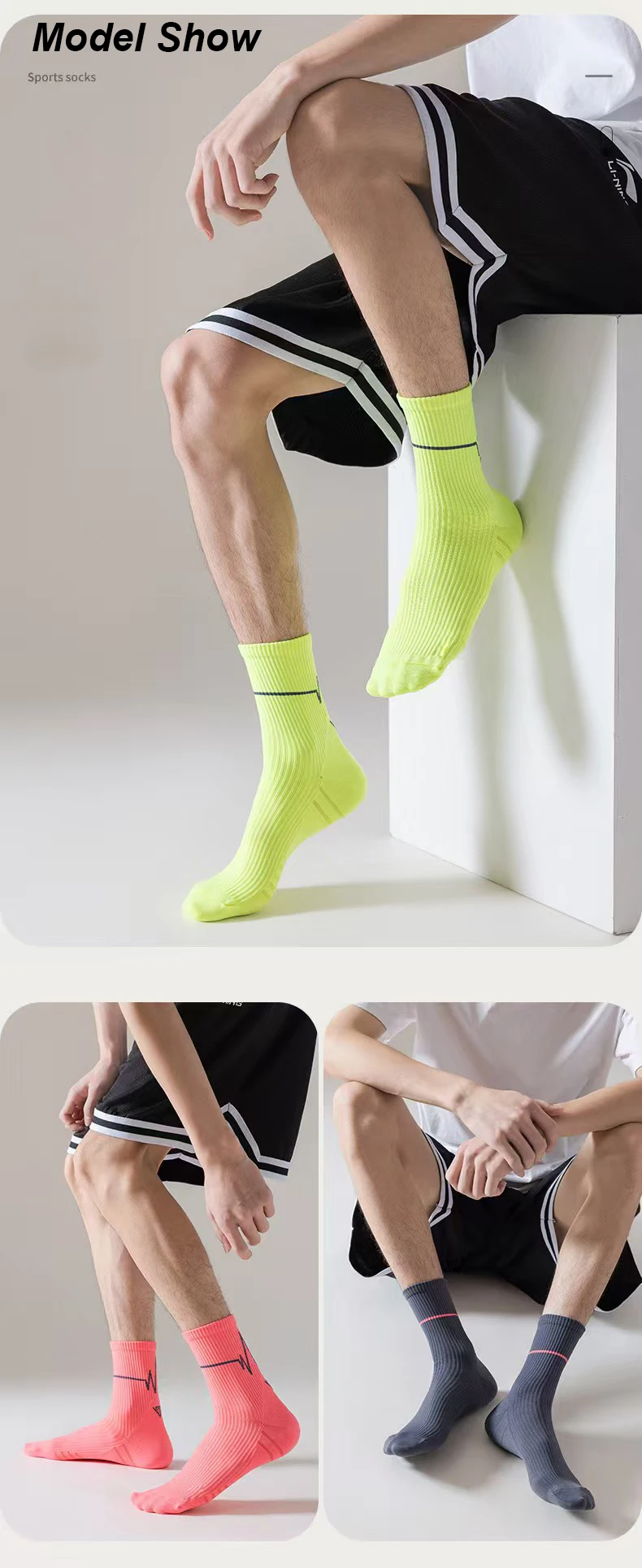 1/3/10 Pairs Professionelle Lauf Socken männer Frauen Marathon Whiteline Radfahren Socken Männer Dame Sport Laufsport Socken – Detail 10