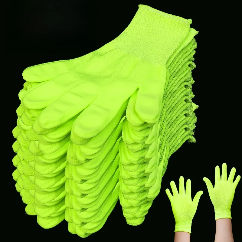 Funny Creative Fluorescent Green Gloves Glow in UV Neon Glove Neon Party Supplies Glow in Blacklight UV Light Theme Party Decor