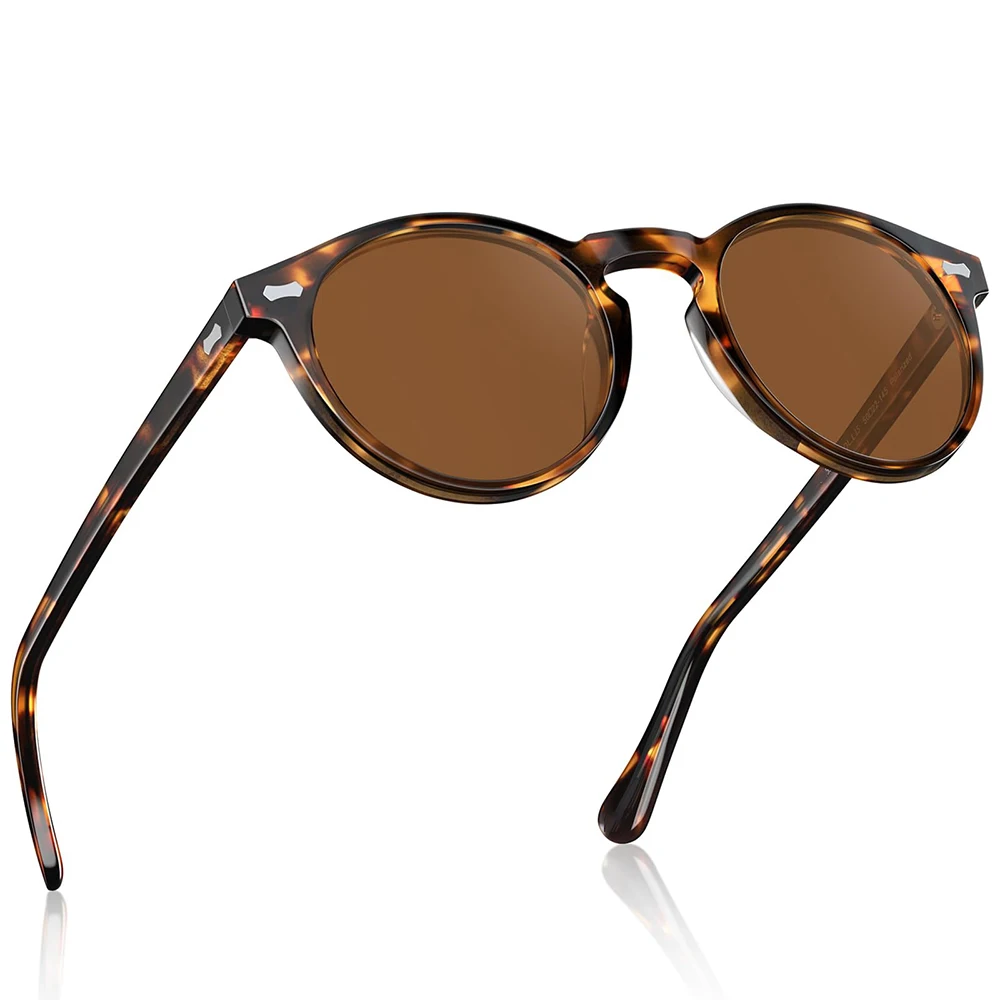 GFUIARA Retro polarisierte Sonnenbrille für Männer und Frauen, klassischer Nietenrahmen, modische Sonnenbrille zum Fahren, UV400 – Detail 10