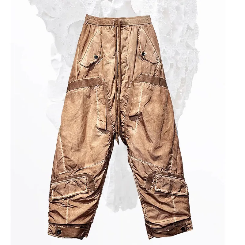 High Quality Designer Style Designer Distressed Wide-Leg Pants Trousers Men's and Women's