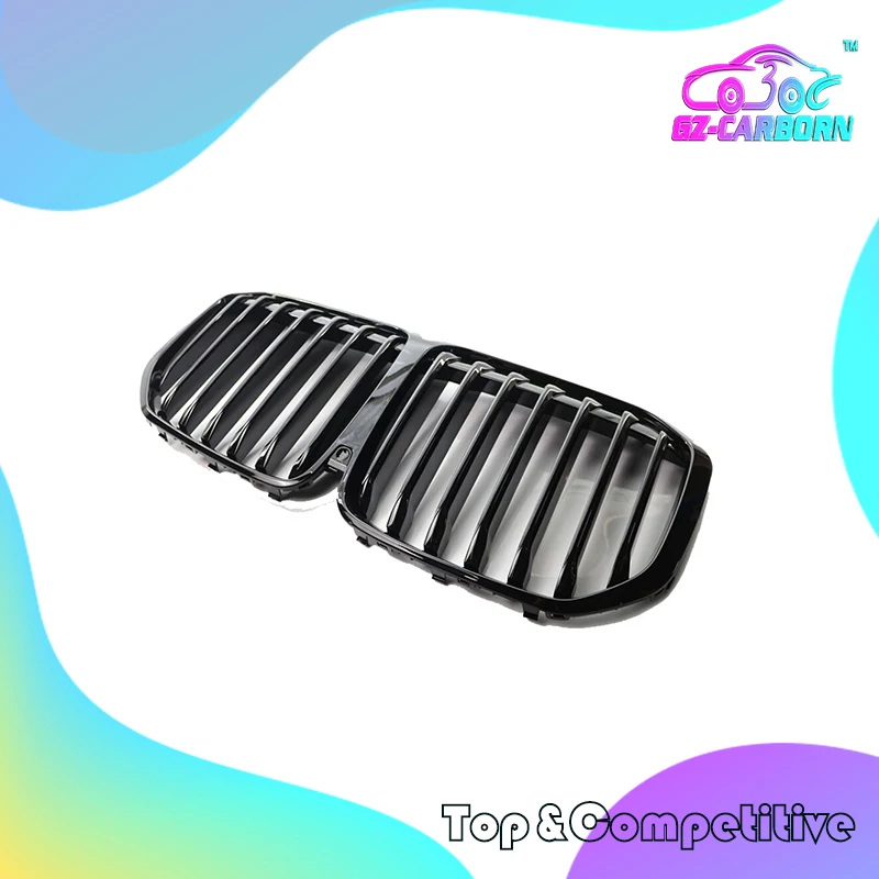 

For BMW X7 G07 2023+ Replacement Style ABS Plastic Front Grille Overlay Bumper Grill