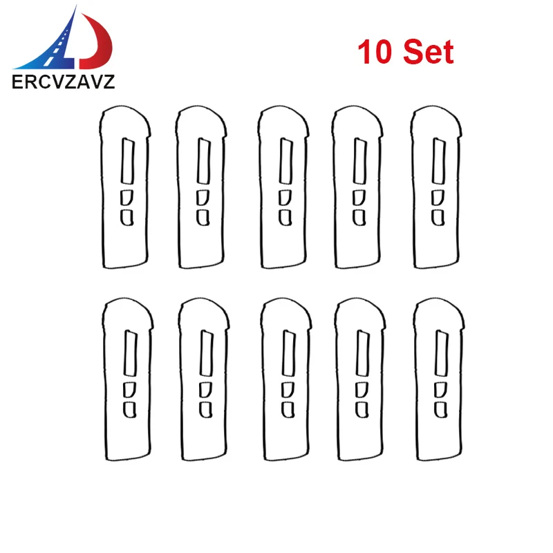 

10 Set Valve Cover Gasket Oil seal kit 1S7G6K260AA 1S7Z6584BA VS50639R1 For FORD FOCUS ESCAPE FUSION-MERCURY MILAN 2.5 2.3L