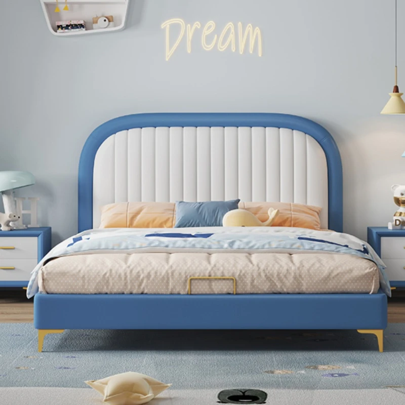 Modern Loft Children Beds Toddler Princess Wooden Floor Children Beds King Size Solid Wood Cama Crianca Bedroom Furniture SR50CB