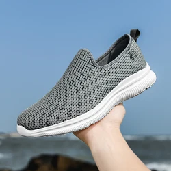 MAEDEF Men's Sneakers Breathable Unisex Casual Shoes Outdoor Non-Slip Mesh Loafers Walking Lightweight Fashion Male Tennis Shoes