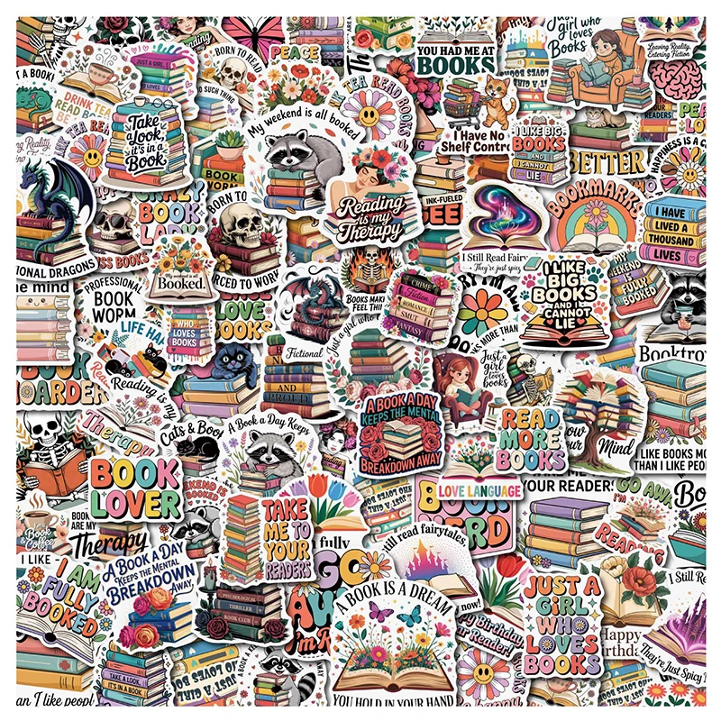 100PCS Book Sticker…