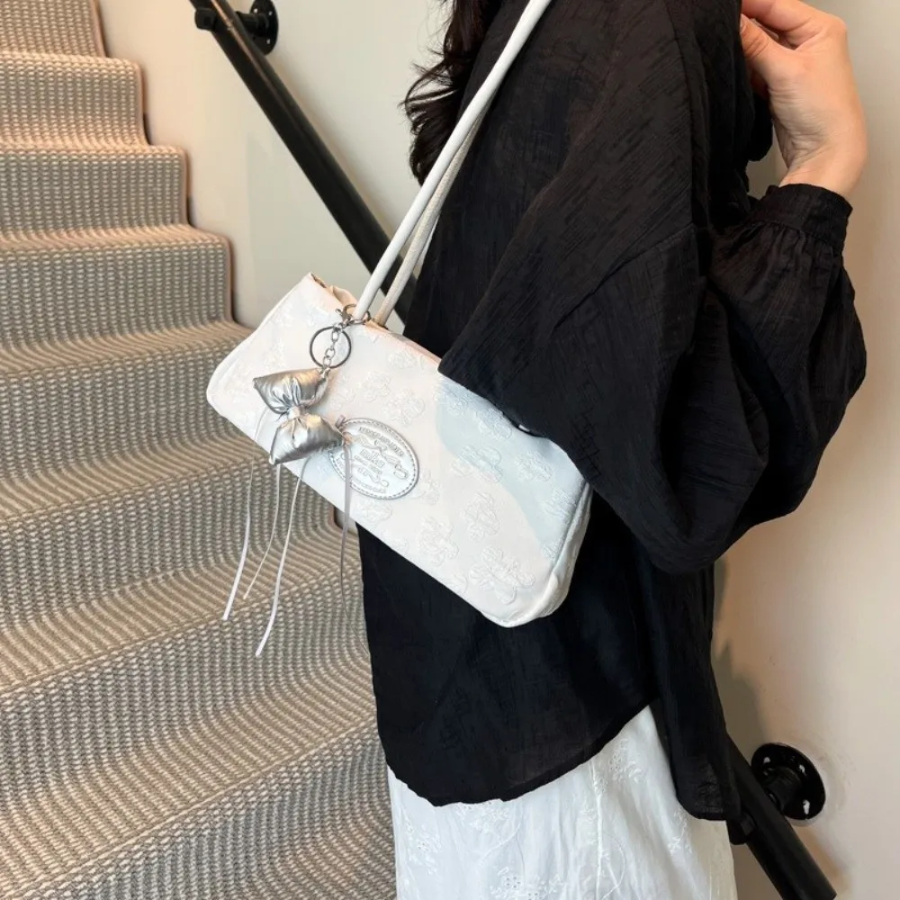 

Модная элегантная французская сумка с палочками для отдыха и поездок на работу, сумка подмышки, однотонная жаккардовая сумка на молнии, сумка на плечо