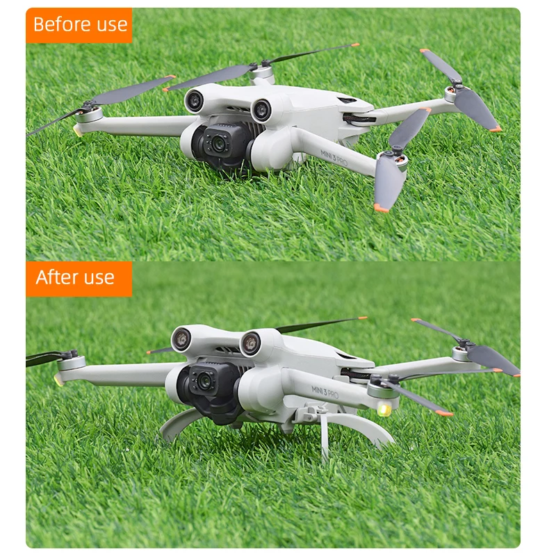 طوي الهبوط ل DJI Mini 3/MINI 3 برو سريعة الإصدار ارتفاع تمديد الساق حامي الطائرة بدون طيار الملحقات