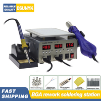 KADA 9803D+ LCD Touch Screen Separator Machine Hot Air StationSoldering Iron Station3 in 1 Rework Station 948S 918B Upgrade