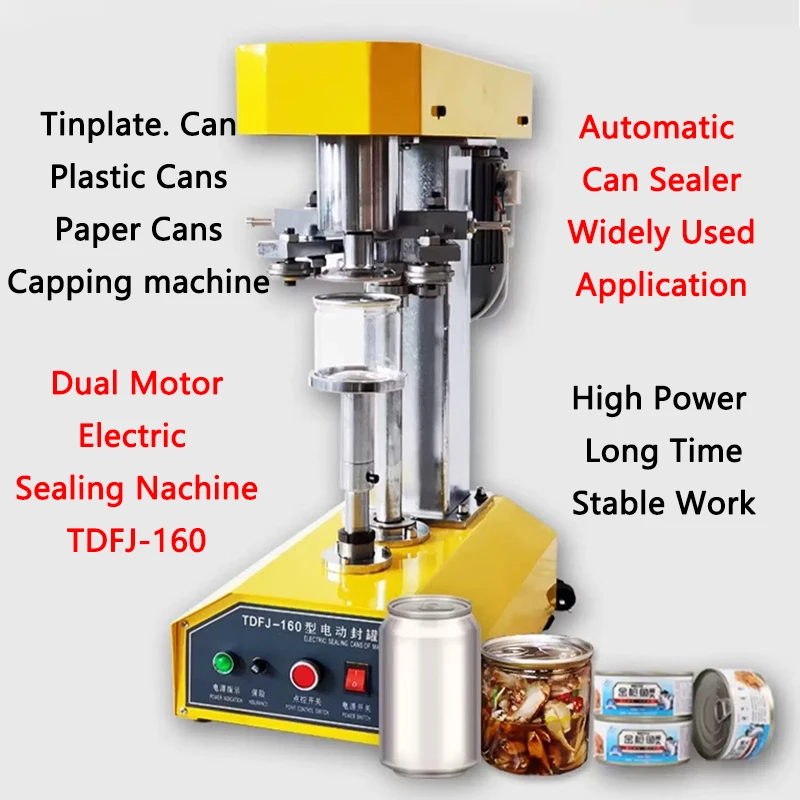 

Electric Desktop Sealing machine Automatic Can Sealing machine Paper can, PET Plastic can, Tinplate can Capping machine