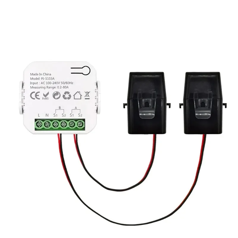 

Tuya WiFi Energy Switch Multifunction Power Voltage Current Meter Mobilephone APP Real-time Power Statistics Daily Monthly Total