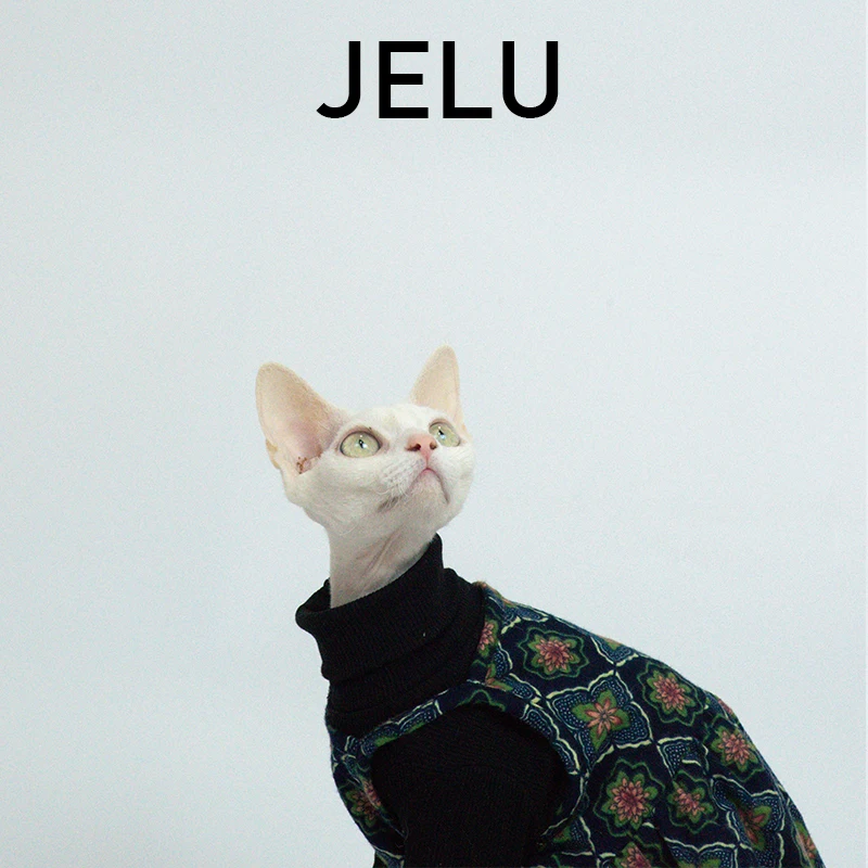 JELU Jilu Hairless Cat Clothes Sphinx German Tank Top Dress Pure Cotton Casual Ladies Strap Dress