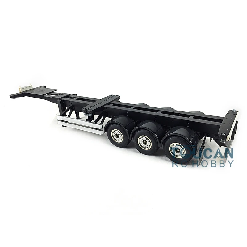 TOUCAN 1/14 40Ft Semi Trailer Container 3Axles Chassis Kit RC Tractor Remote Control Truck Outdoor Toys For Boys TH01021