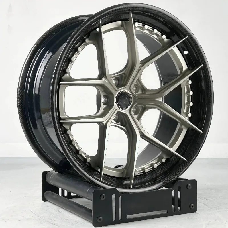 Carbon Fiber Wheels 2 Pieces For C7 C8 C6 C5 ZR1 Z06 19 20 21 22 Inch Rim Alloy Forged 5x120.65 Wheels
