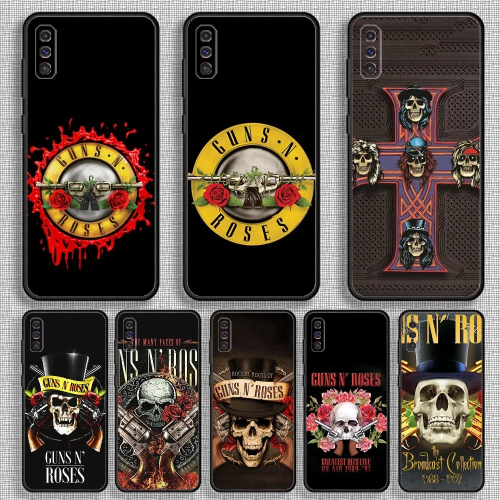 G-Guns n roses Good Time Phone Case For Samsung S23,23,22,30,21,10,9,Note20 Ultra,Lite,Ultra,5G,Plus,FE,Black Soft Case