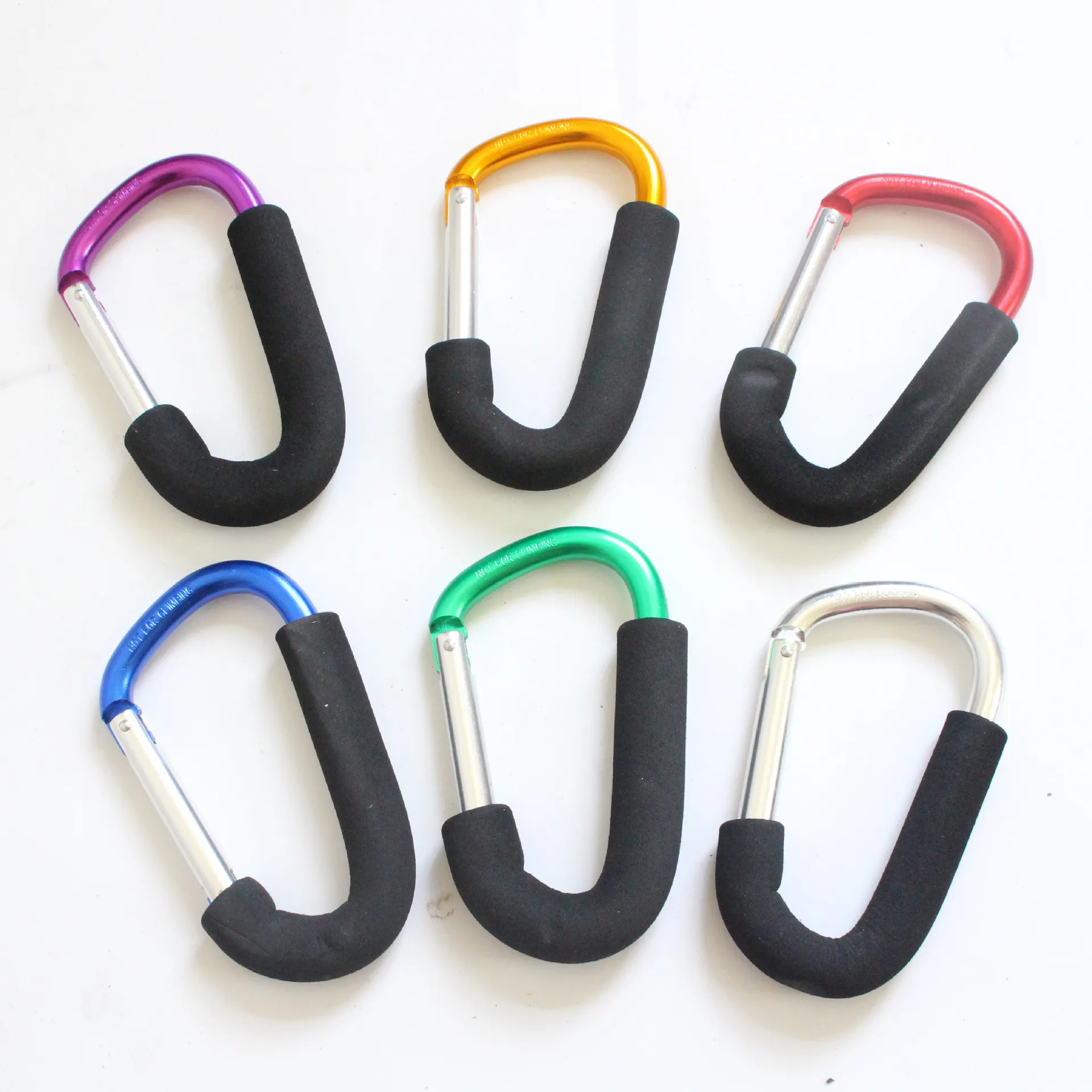Baby Stroller Hook Shopping Hook Mountaineering Buckle Aluminum Alloy Large Hook Stroller Accessories