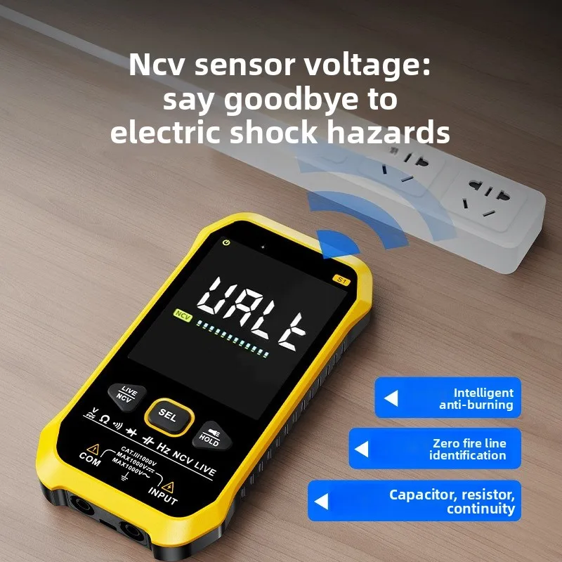 Multimeter digital high-precision automatic portable ultra-thin anti-burn digital display universal meter electrician