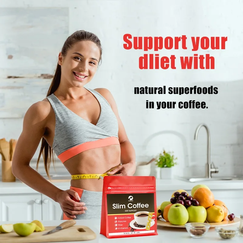 Slim Instant Coffee For Weight Loss Super Safe Fast Slim With Garcinia, Fiber, B Vitamins