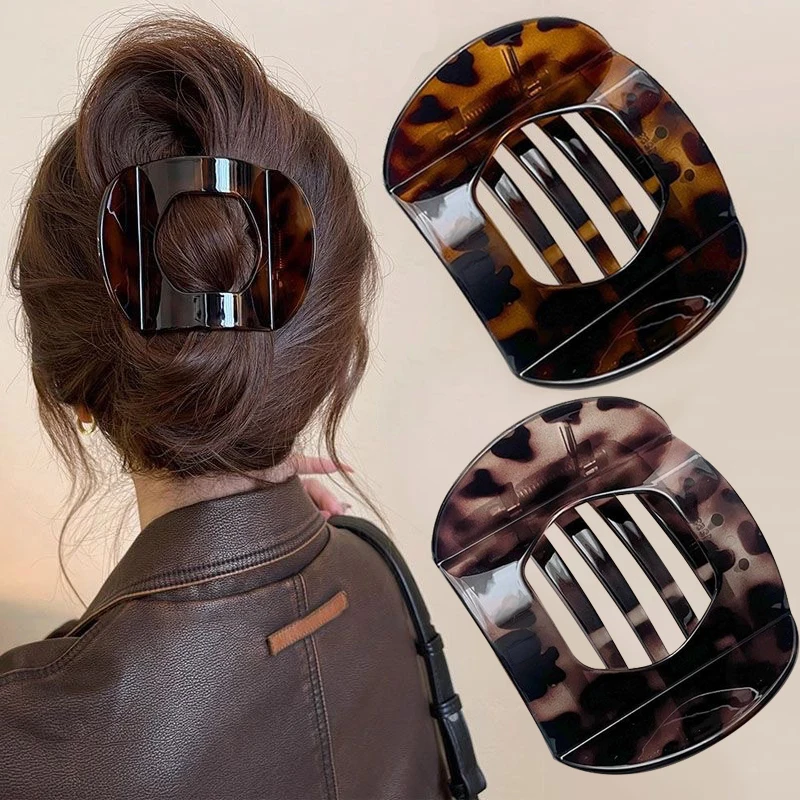 Pinza de pelo de acetato Vintage para mujeres y niñas, pasadores de horquilla de mariposa dulce, accesorios para el cabello de moda, nuevo