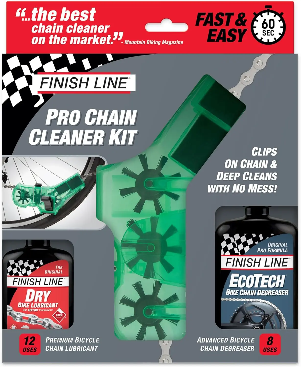

Professional Bicycle Chain Cleaner Kit: Deep Cleaning, Degreasing, and Lubrication for Smooth Drivetrain Performance
