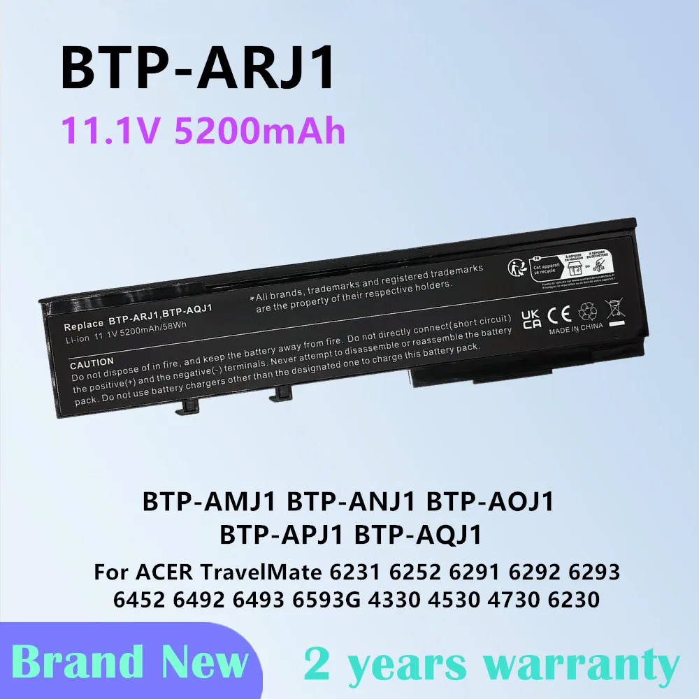 

BTP-ARJ1 Аккумулятор для ноутбука Acer Aspire 2920 2420 3620 3640 5540 5590 BTP-AMJ1 BTP-ANJ1 BTP-AOJ1 BTP-APJ1 BTP-AQJ1 BTP-ASJ1