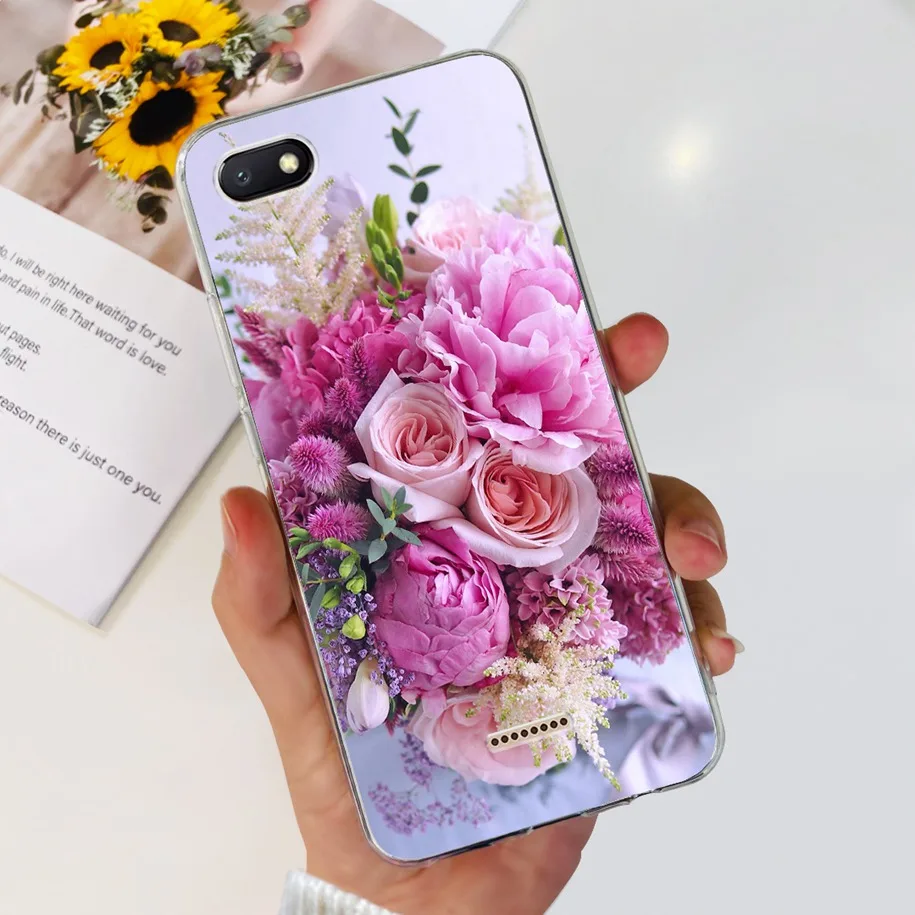 For Xiaomi Redmi 6A Cover Case Popular Flower Shockproof Silicone Soft Clear Phone Cases For Xiomi Redmi 6 Redmi6 Redmi6A Bumper