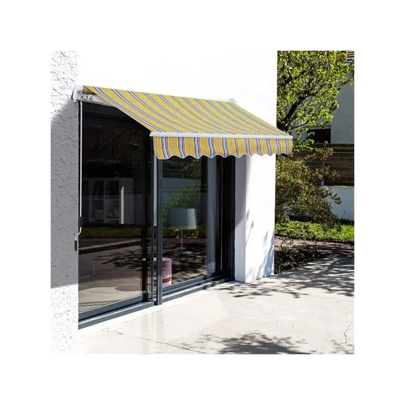 

Retractable Patio Awning - Durable Adjustable Cover for Outdoor Shade and Protection - Easy Installation - Ideal for Patios,