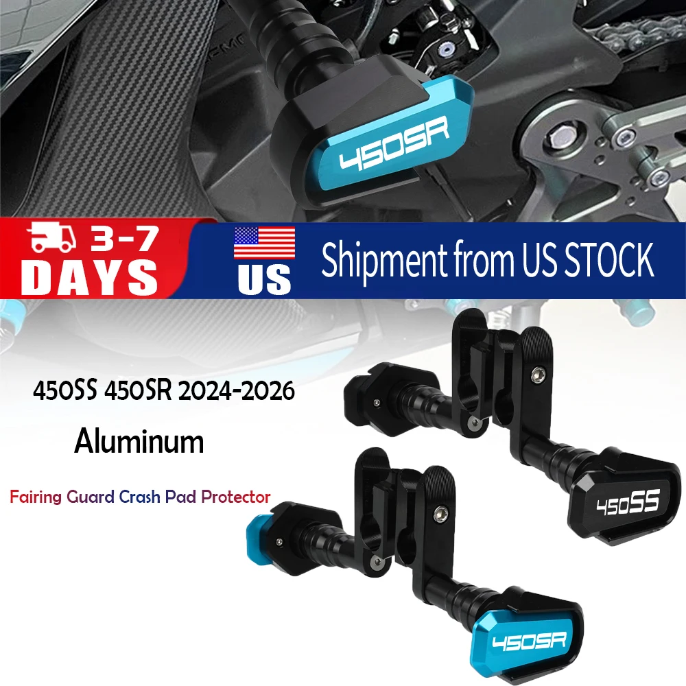 

2024 Motorcycles For CFMOTO CF 450SR 450SS 450 SR SS 2022 2023 Falling Protection Frame Slider Fairing Guard Crash Pad Protector