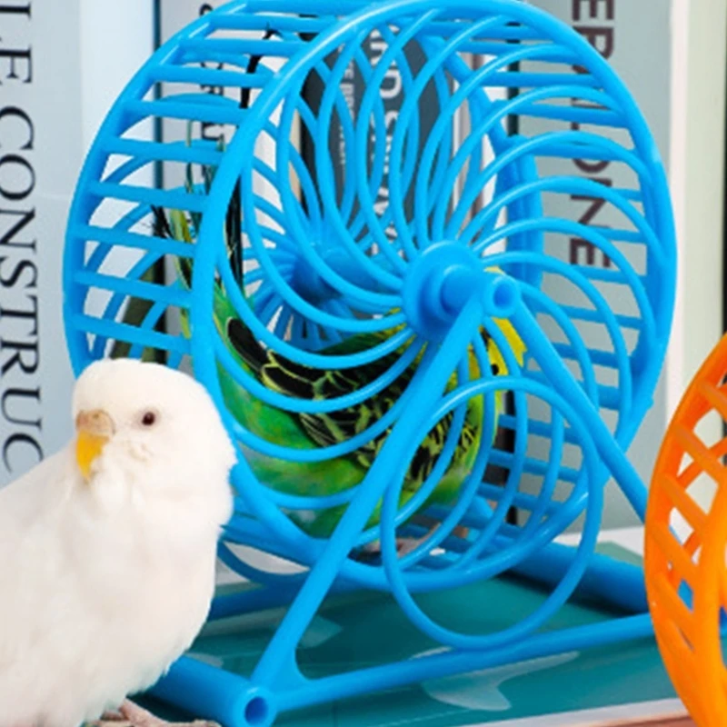 Pet Parrots Exercise Running Wheel with Stand Playing- Supplies Cage Attachment Budgerigars Parrots Running Joggin Dropshipping