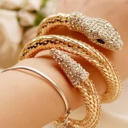 2022 new snake-shaped bracelet punk exaggerated fashion multi-layer full diamond multi-strand snake bracelet