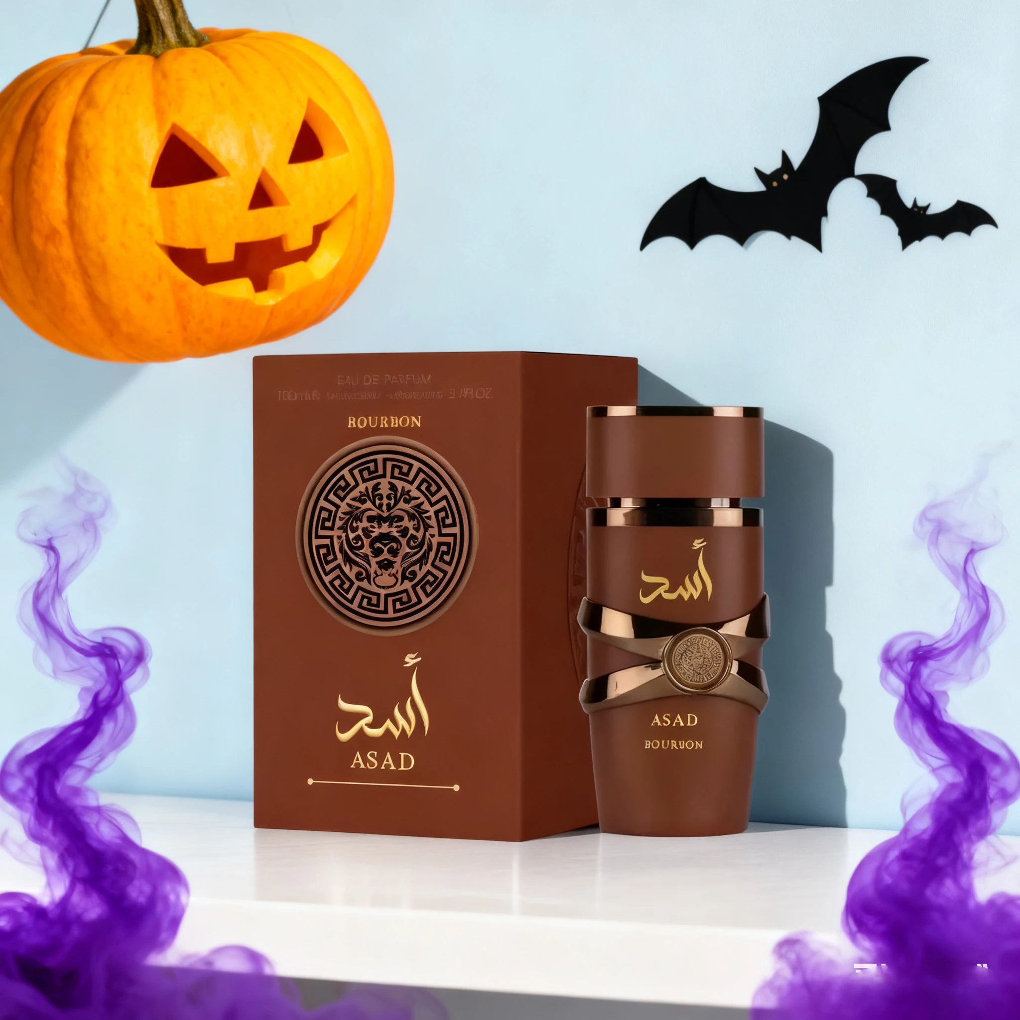 

Lattafa Asad Bourbon Eau De Parfum Спрей 3,4 унции (100 мл) Унисекс Новый в коробке