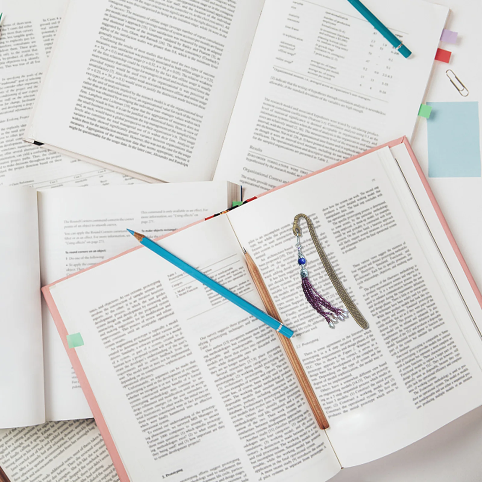 6Pcs Metal Bookmark Book Mark Exquisite Elegant Design for Reading Gifts Bookmarks Metal Bookmark Book Marks for Kid