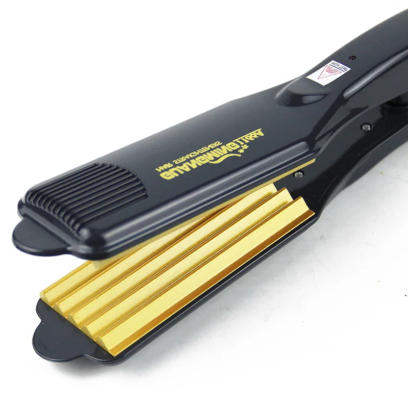 Professional Tourmaline Ceramic Corn Plate wave hair straighteners Fast Warm-up Crimper hair curler corrugated Iron styling tool