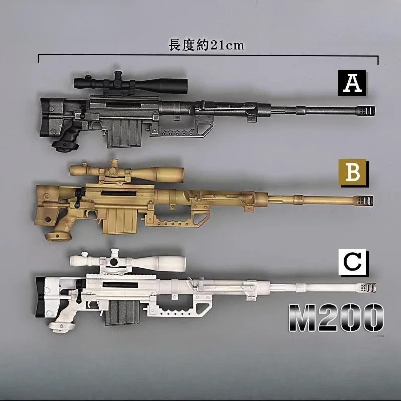 

1/6 Scale ZY2027 M200 Soldier Multicolor Not Fire Sniper Rifle Gun Model for 12'' Action Figures Body Scene Decoration
