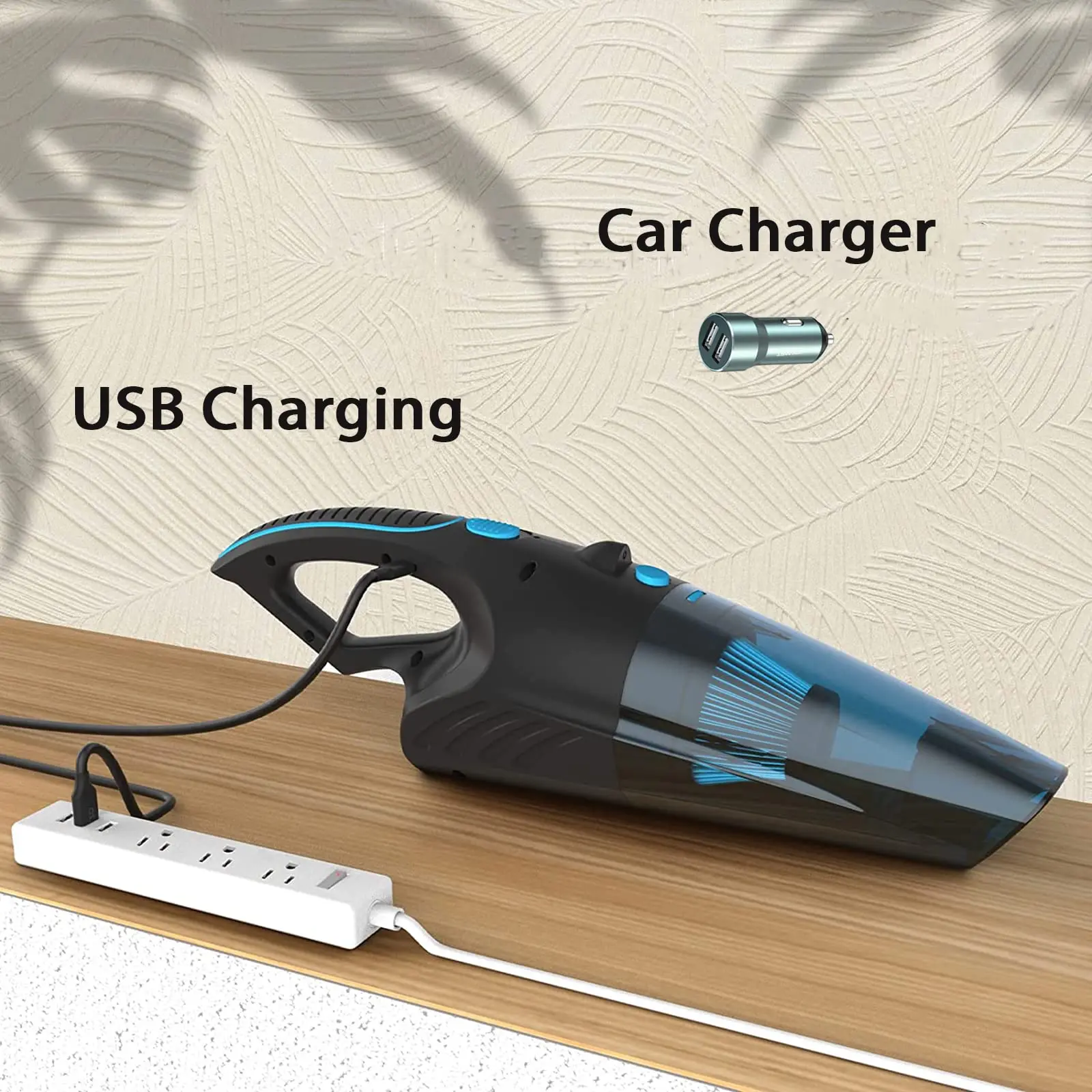 Factory Price Portable 12V Mini Hand Vacuum Cleaner Car Vacuum With ABS Material