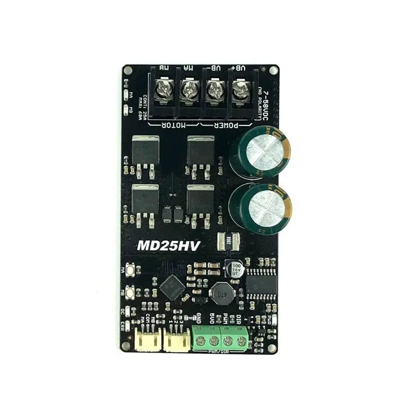 

A37T-MD25HV Cytron 25Amp 7V-58V High Voltage DC Motor Driver For Brushed DC Motors High Power PWM Control