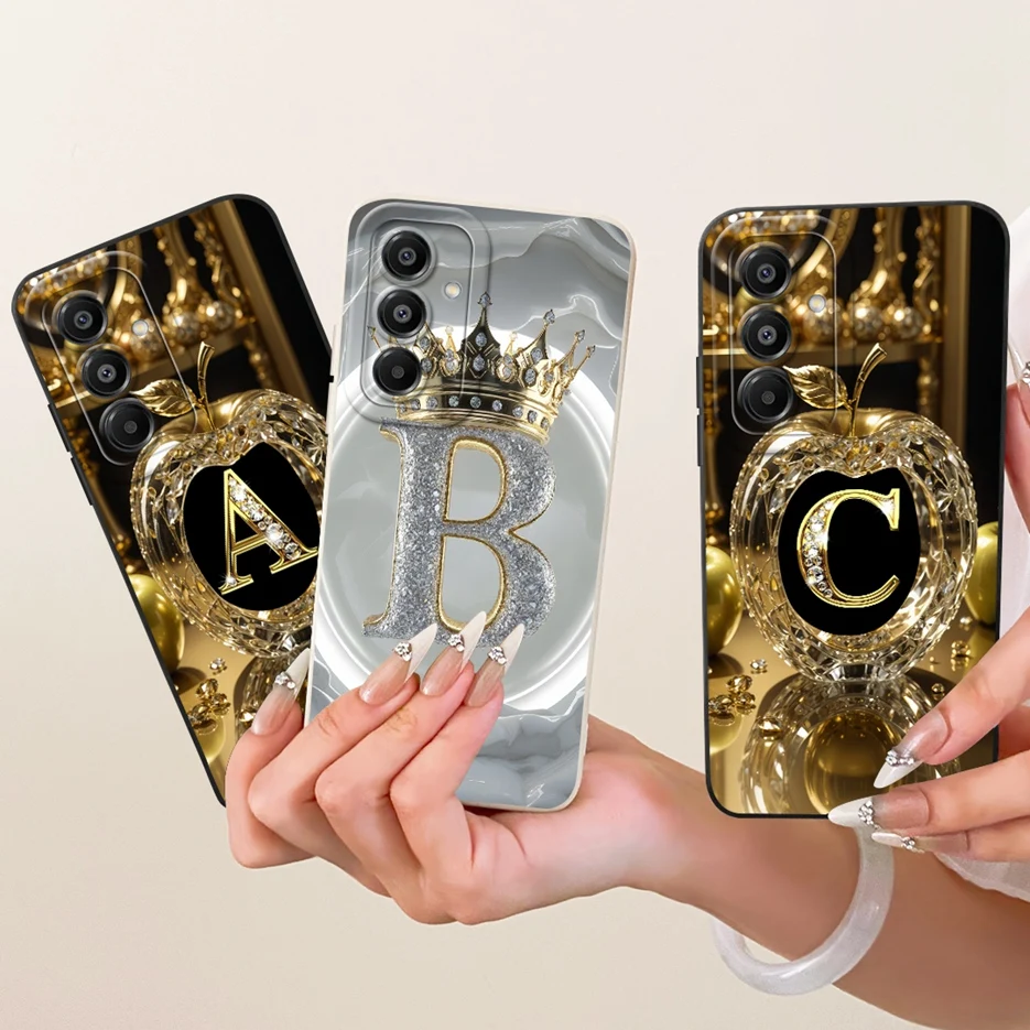For Samsung Galaxy A17 Case SM-A175F New Couple Letters Cover Soft Silicone Case For Samsung A17 A27 A37 A 57 Galaxy A57 5G Bags