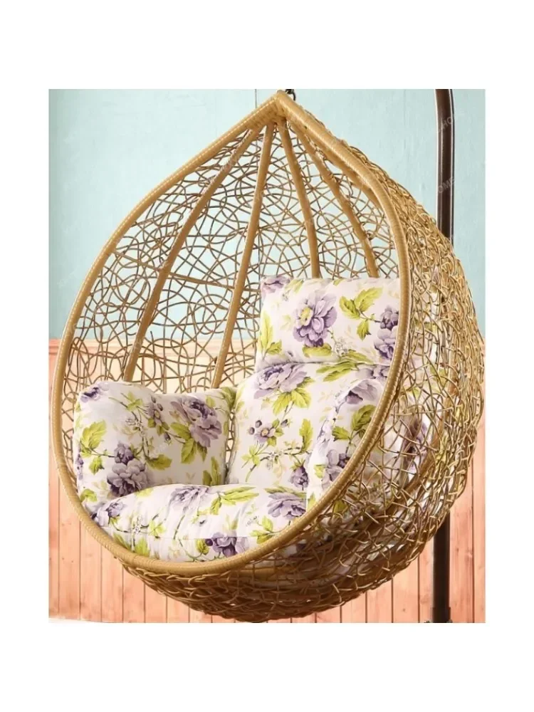 Swing Glider Hammock Indoor Balcony Bird\'s Nest Hanging Basket Rattan Chair Recliner Lazy Rocking Chair Adult