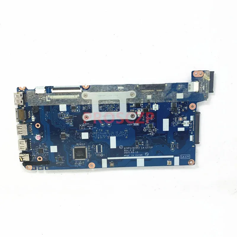 LA-C771P Mainboard For Lenovo Ideapad 100-14IBY 100-15IBY Laptop Motherboard With SR1YJ N2840 CPU 100% Fully Tested Working Well