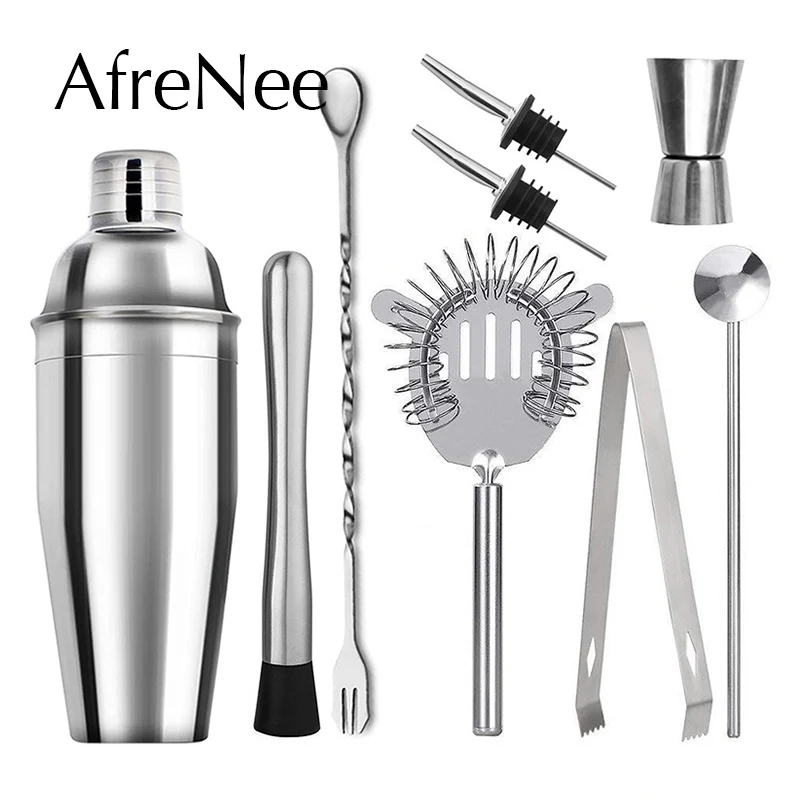 

Profissional Cocktail Shaker Set Bartending Equipment Bar Wine Martini Drink Mixer Boston Shaker Bartender Kit Barware tools