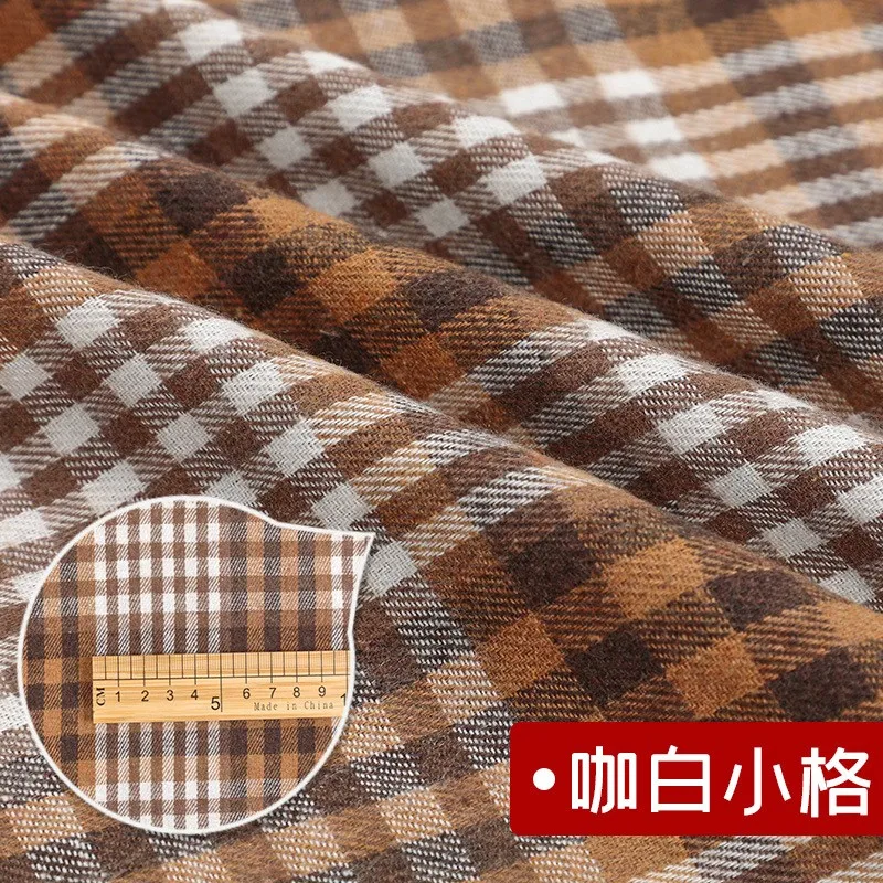 Hochwertiger schottischer Karo-Baumwollstoff zum Nähen von Damenröcken für Herbst und Winter, Tartan-Designerstoff, halber Meter. – Detail 18