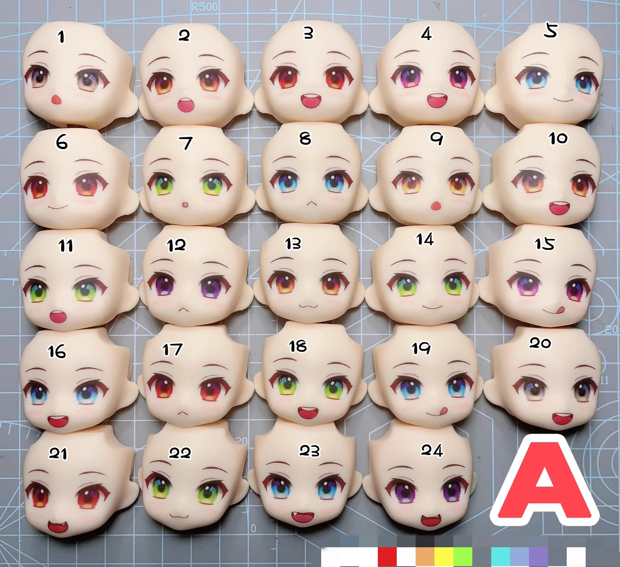 

Anime Cute Lovely Handmade OB11 Water Paste Face Alternate Face Expression Cosplay C