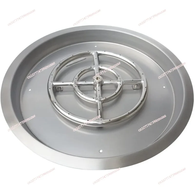 25-Inch Circular Outdoor Brazier Burner/recessed Brazier/304 Stainless Steel Brazier Burner