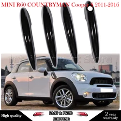 4 Pcs/Set Car Door Handle Covers Trim Protective Fits For MINI R60 COUNTRYMAN Cooper S 2011-2016 Gloss Black