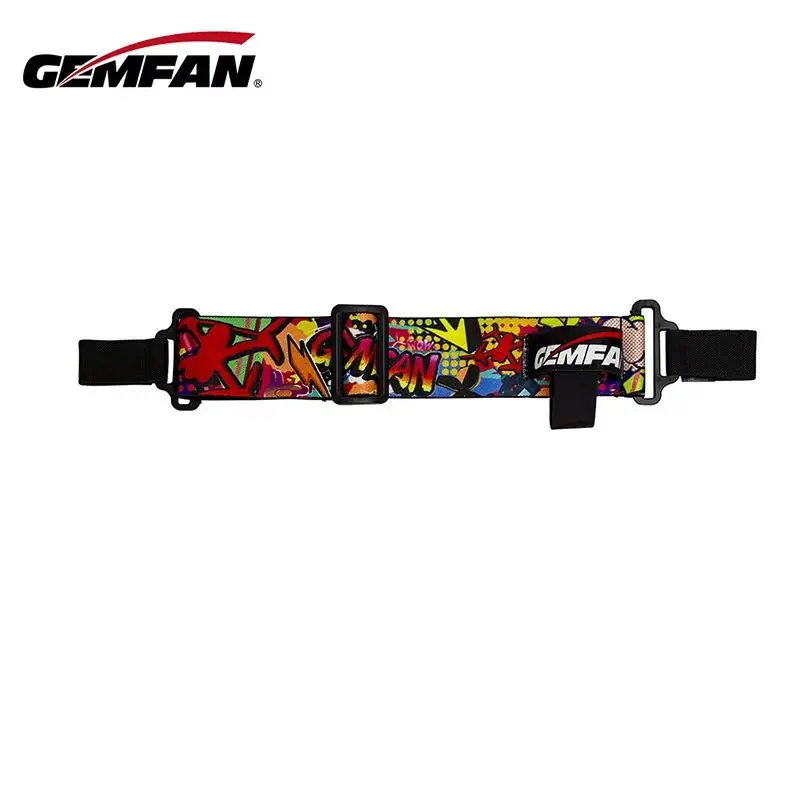 Gemfan Occhiali FPV colorati Fascia per capelli Cinghia regolabile 370 mm per DJI Goggles 2 per droni FPV