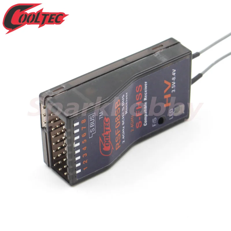 Cooltechnology RSF08SB ricevitore Futaba S-FHSS 8CH + SBUS ricevitore compatibile per 10J, 8J, 6K, 6J, 14sg,T16SZ, 18MZWC,18SZ, TM-FH