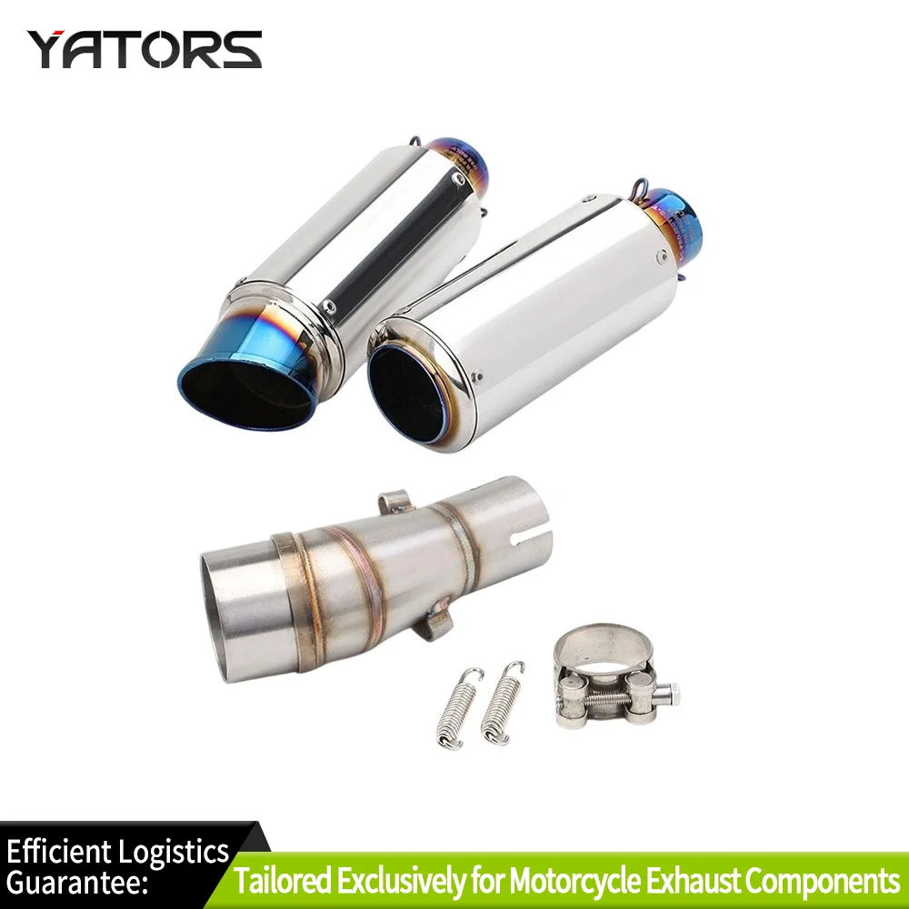 

Exhaust Systems For Kawasaki Ninja 250 300 Z250 Exhaust Muffler Tip Mid Link Pipe System Slip On Exhausts Pipes