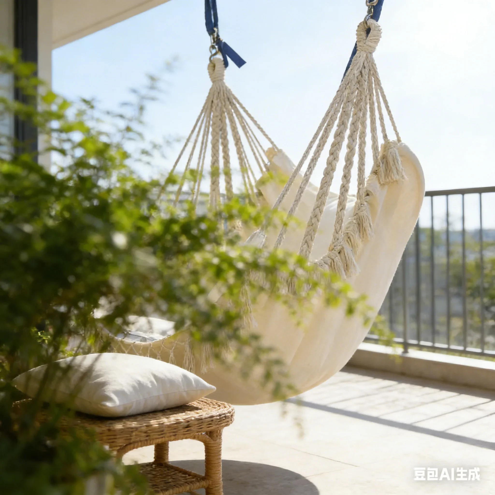 AOLIVIYA INS Style Nordic Simple Indoor Hammock With Outdoor Leisure Tassel Adult Hanging Chair Frame For Home Internet Celebrit