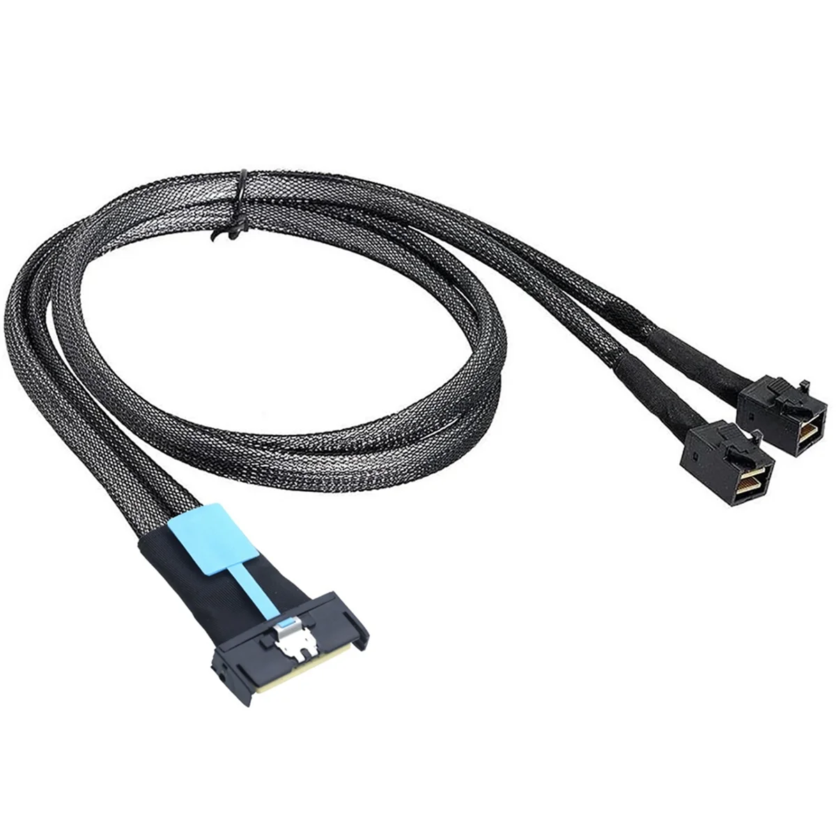 MCIO 8i to 2 X SFF 8643 Cable PCIE Gen5 MCIO 8X to Mini SAS HD SFF 8643 High Speed Cable for Server Data Center 1M